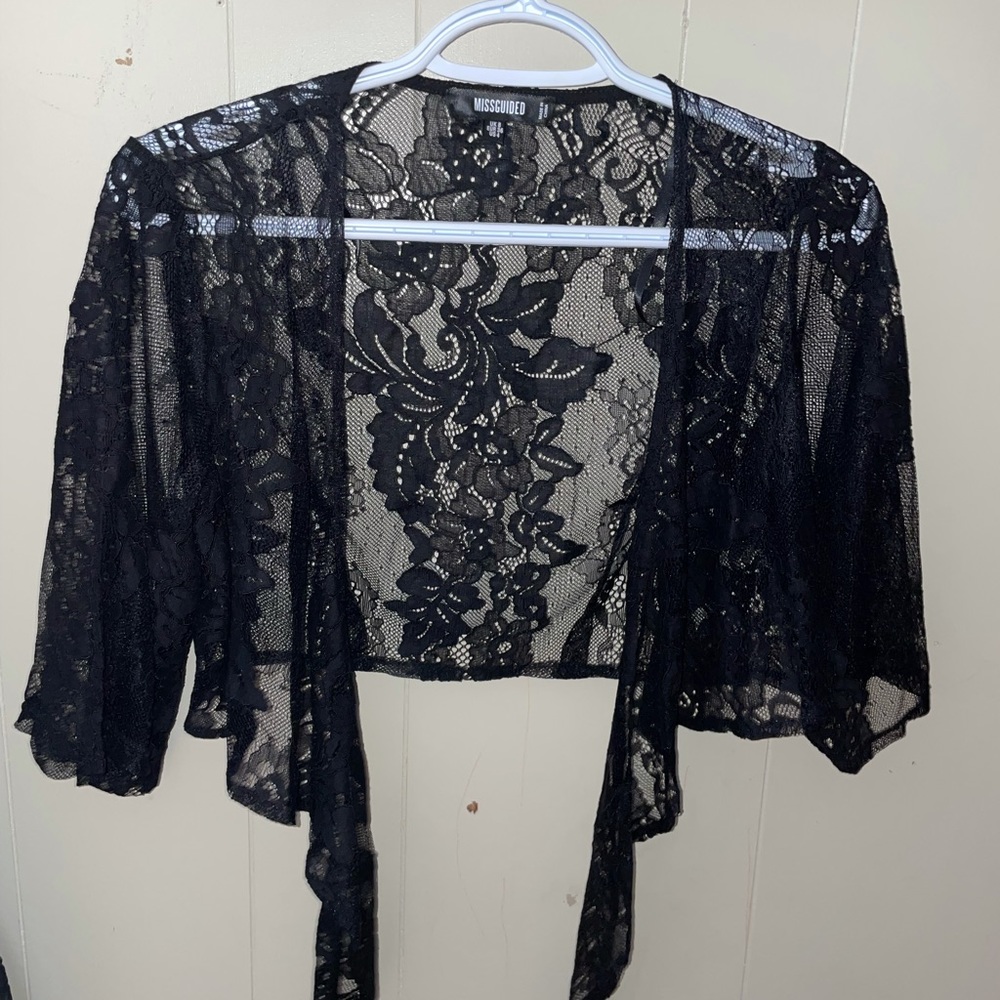 Misguided short sleeve cover up top